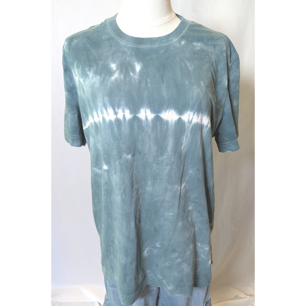 Wellen Huckberry T Shirt Mens M Blue Tie Dye 100% Organic Cotton Surf Beach